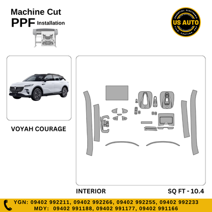 MACHINE CUT INTERIOR PPF VOYAH COURAGE EV