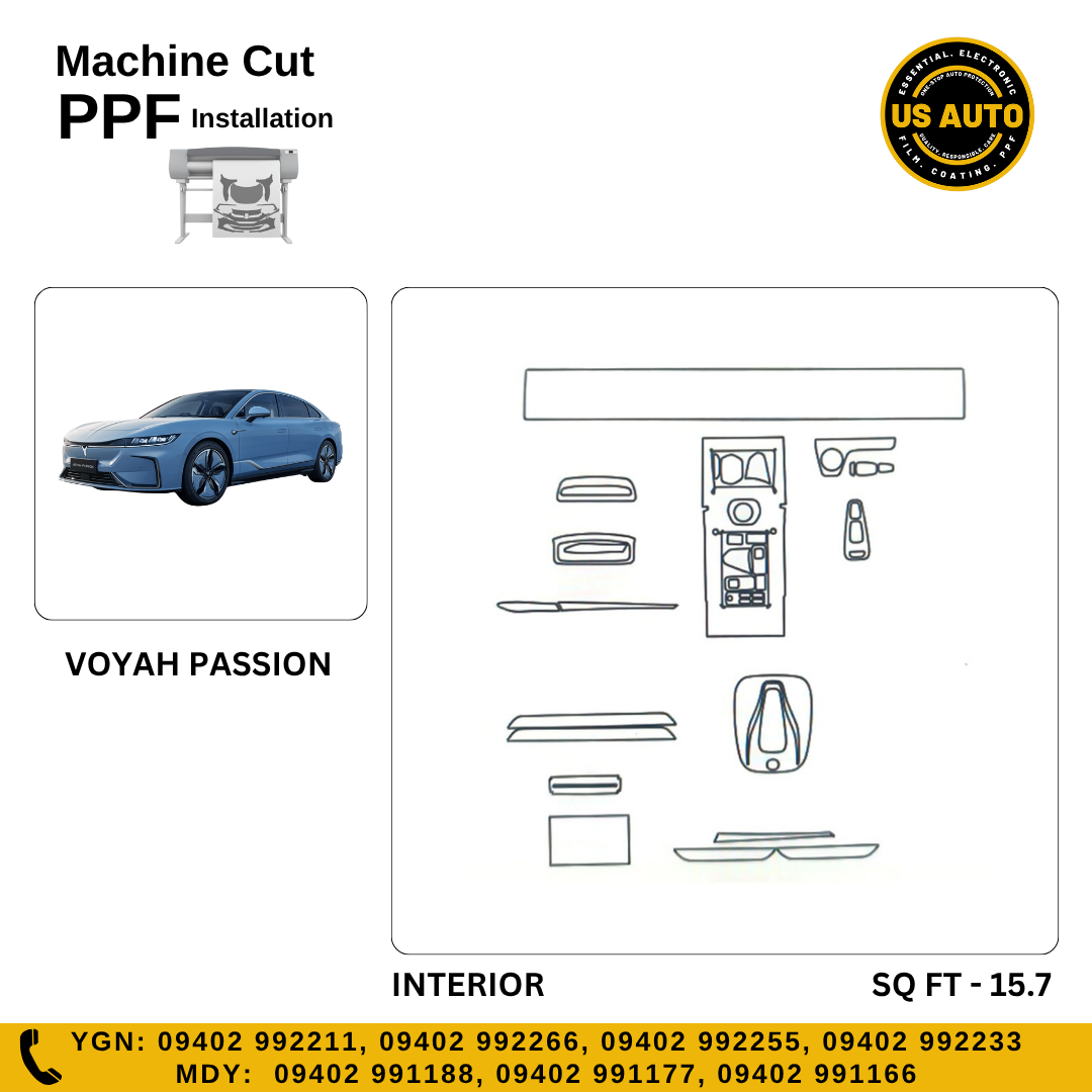 MACHINE CUT INTERIOR PPF VOYAH PASSION EV