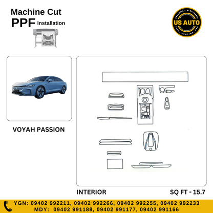 MACHINE CUT INTERIOR PPF VOYAH PASSION EV