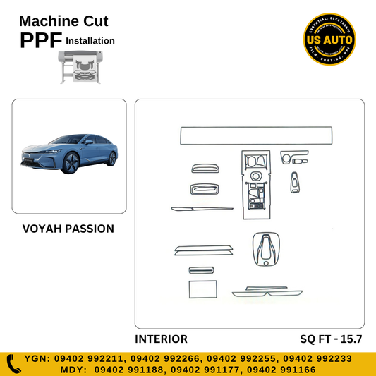MACHINE CUT INTERIOR PPF VOYAH PASSION EV