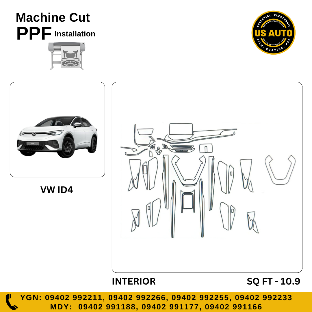 MACHINE CUT INTERIOR PPF VW ID.4 CROZZ (2022 UP) EV