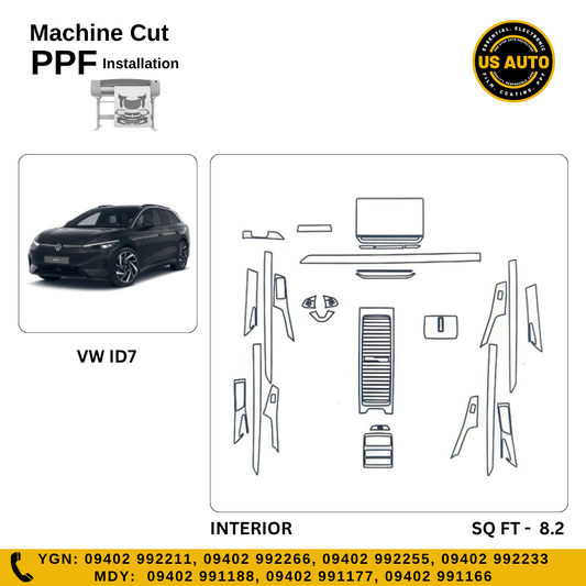 MACHINE CUT INTERIOR PPF VW ID.7 EV