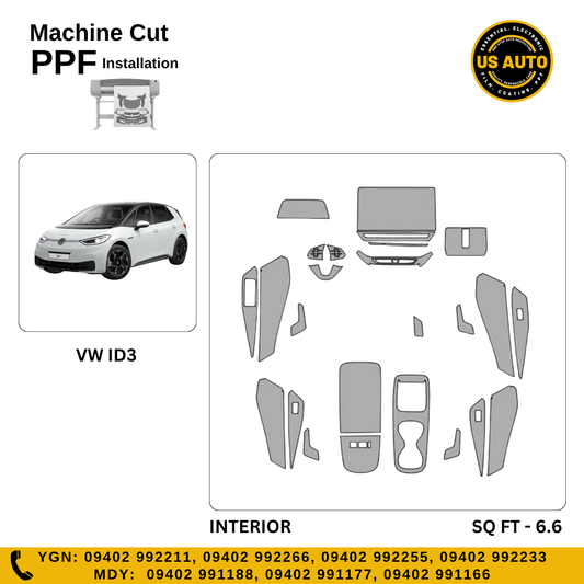 MACHINE CUT INTERIOR PPF VW ID.3 EV