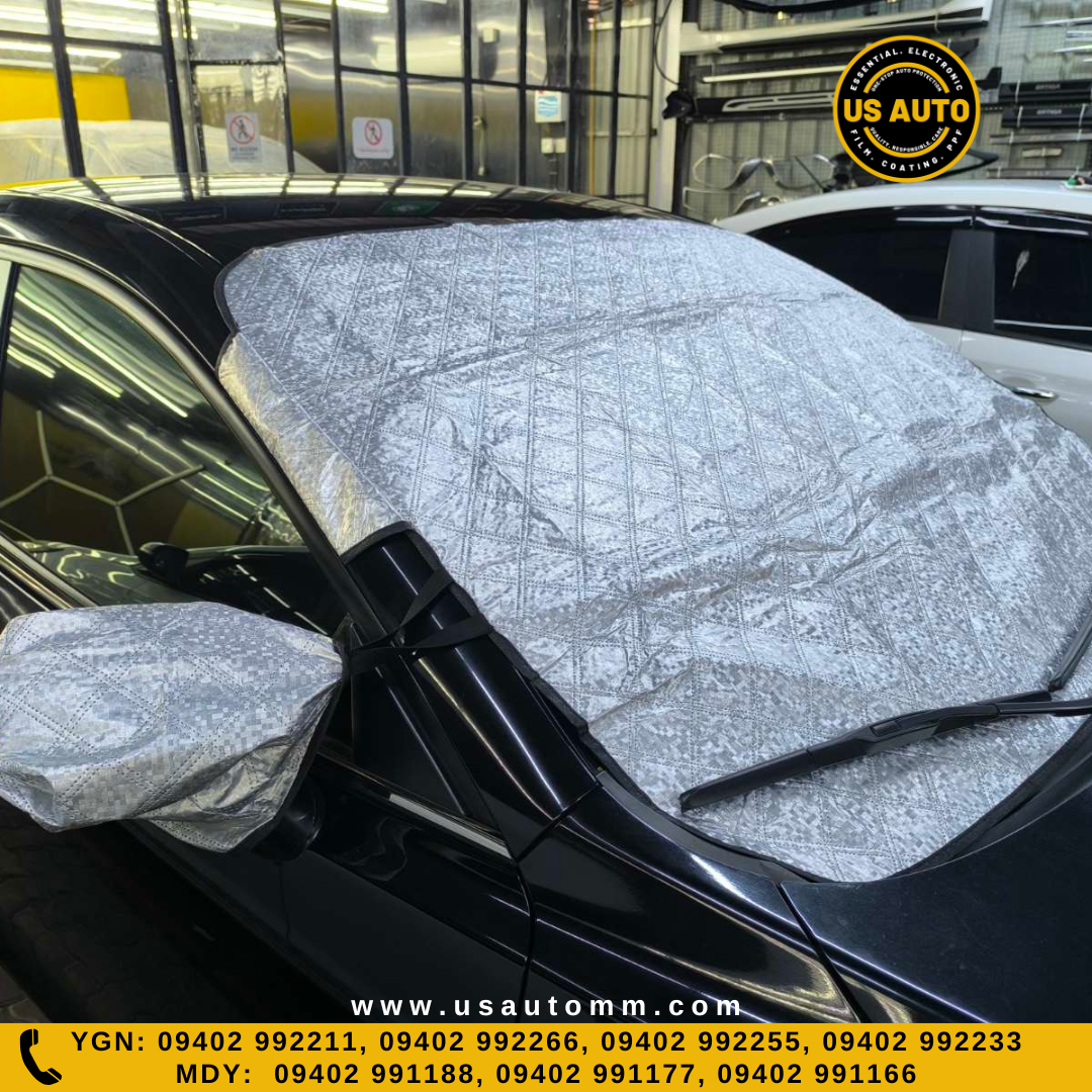 WINDSHIELD SUN COVER (L) (SILVER)