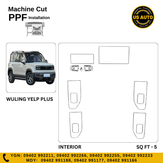 MACHINE CUT INTERIOR PPF WULING BAOJUN YELP PLUS