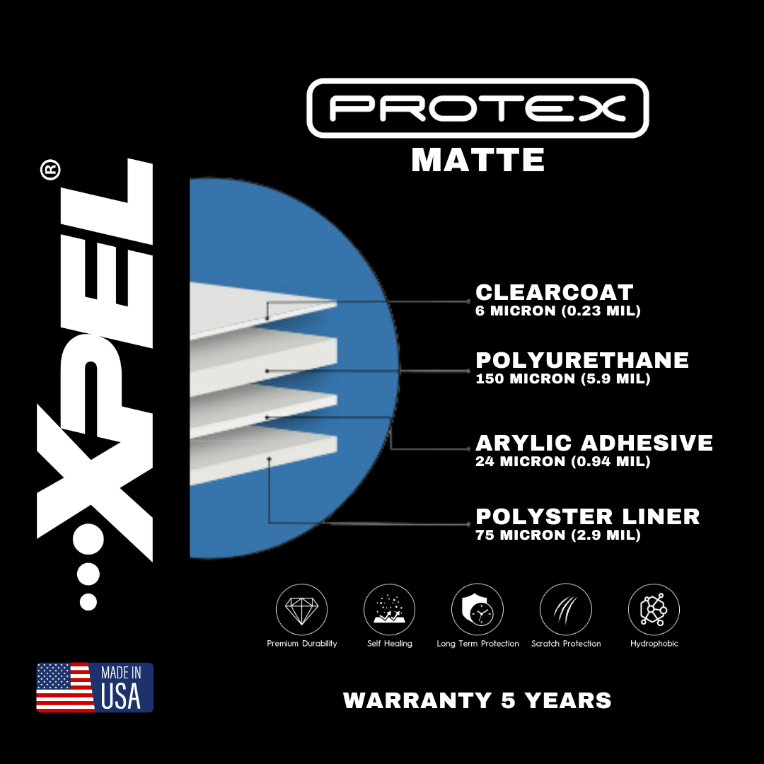 XPEL PPF XTREME / PROTEX (MATTE) (5 YEARS) SQFT – US AUTO