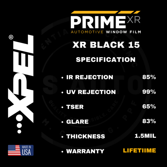 XPEL PRIME XR BLACK FILM 80% XPXRB1560 (SQ-FT)