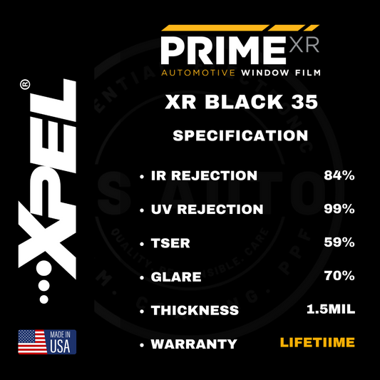 XPEL PRIME XR BLACK FILM 60% XPXRB3560 (SQ-FT)