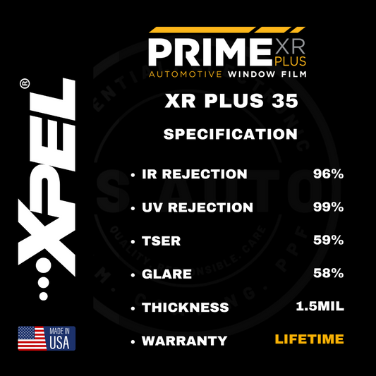 XPEL PRIME XR PLUS FILM 60% XPXRPL3560 (SQ-FT)