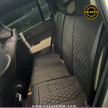 RAYMAX PREMIUM SEAT COVER - LEATHER (JK540) (1) SET (BLACK + BLACK)
