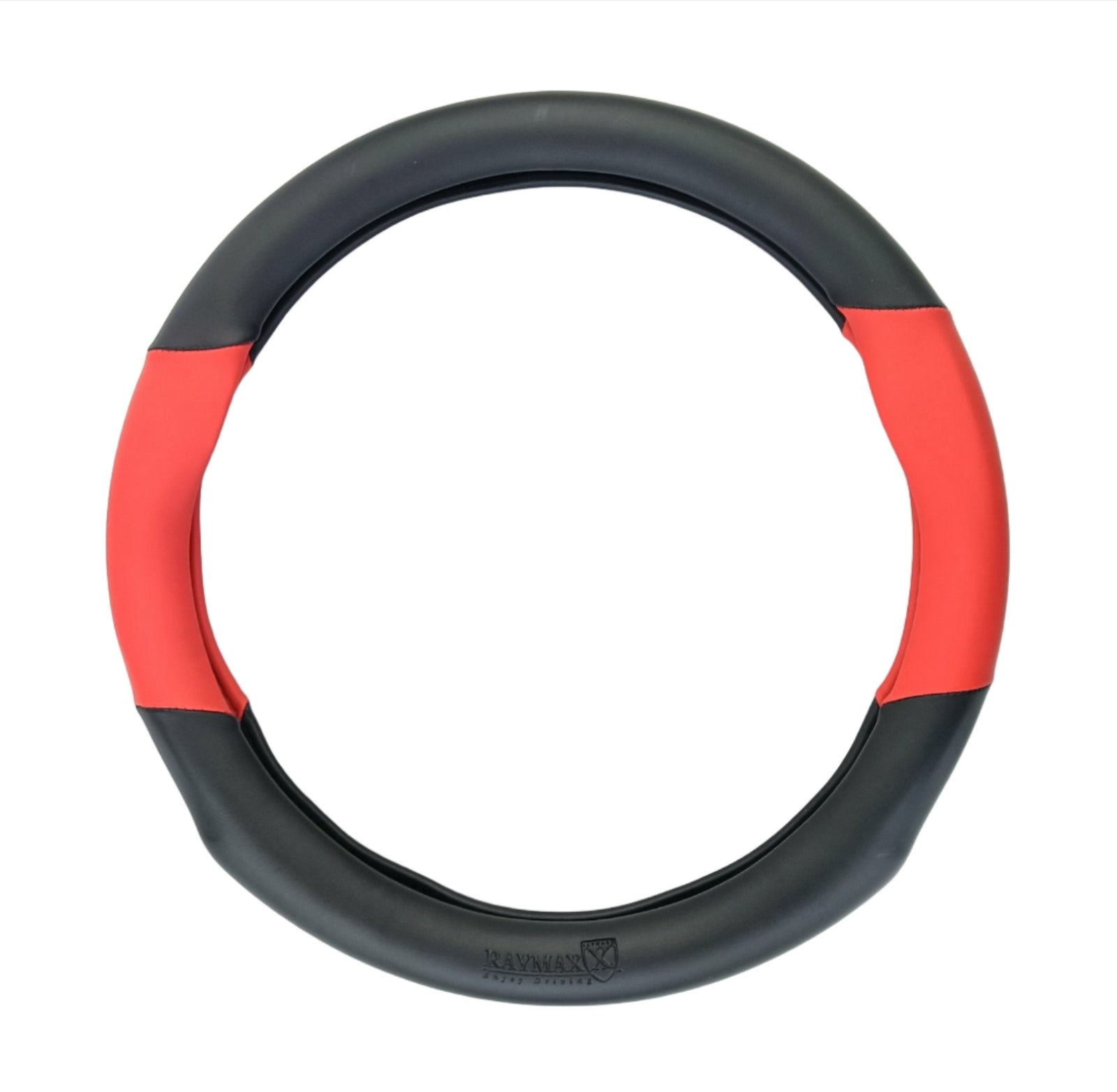 STEERING COVER PVC (H2) (BLACK + RED)