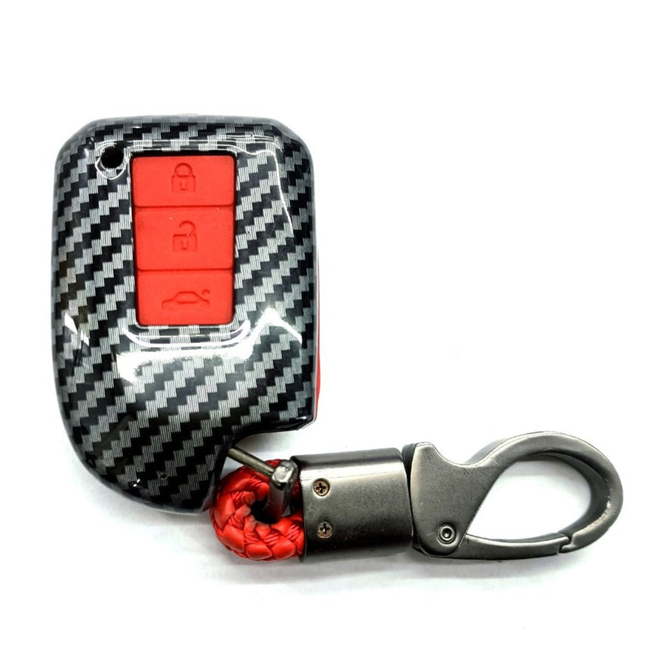 CARBON FIBER KEY (RED)_TOYOTA VIOS (16~20)