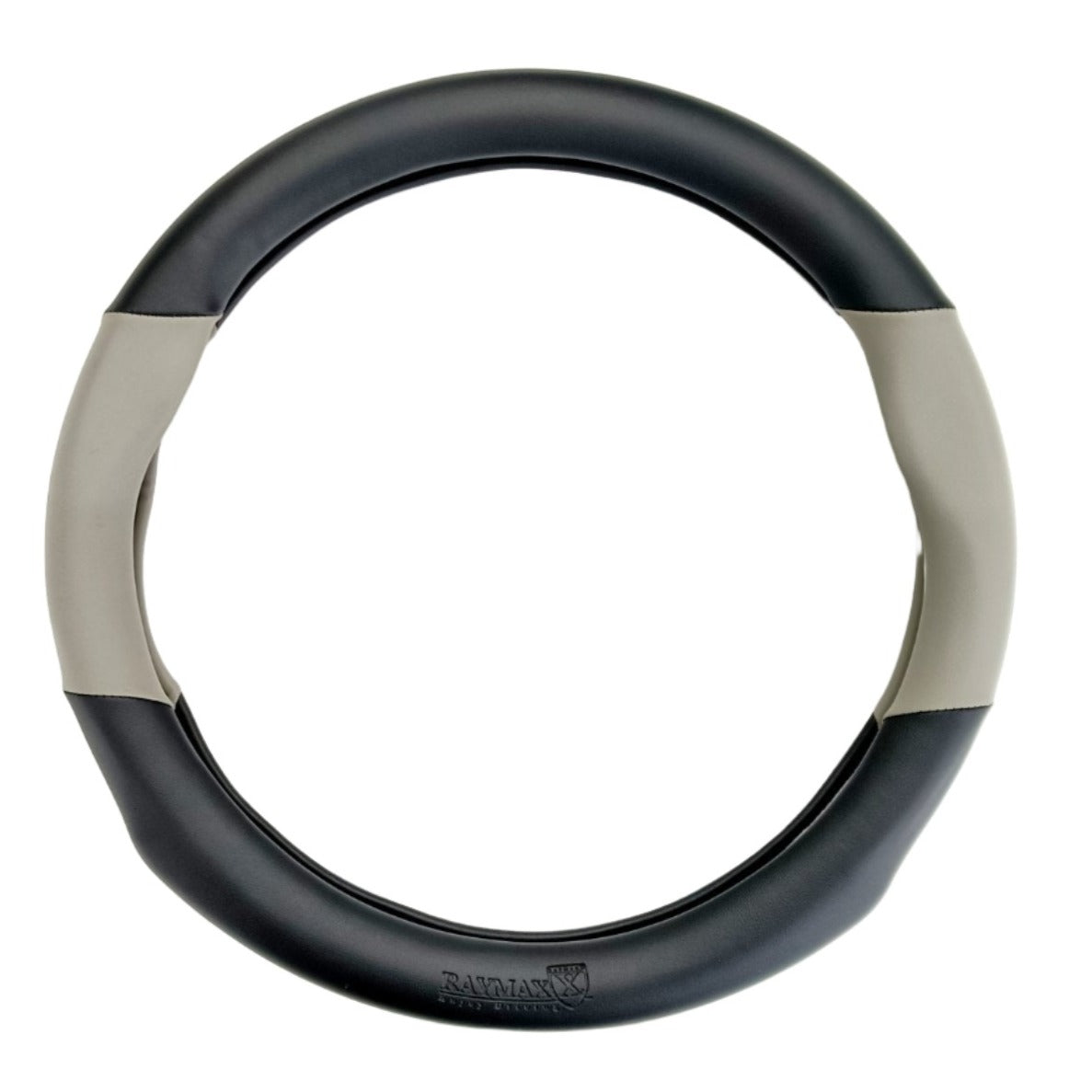 STEERING COVER PVC (H2) (BLACK + GRAY)