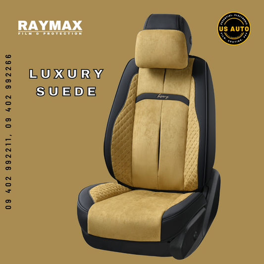 RAYMAX LUXURY SEAT COVER (H-QD21-06) (1) SET (BLACK + YELLOW