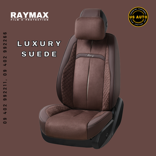 RAYMAX LUXURY SEAT COVER (H-QD21-06) (1) SET (COFFEE + COFFEE)