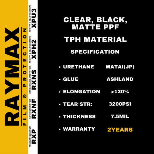 XLARGE SIZE (RAYMAX XPH2 MATTE PPF) COMPLETE INSTALLATION