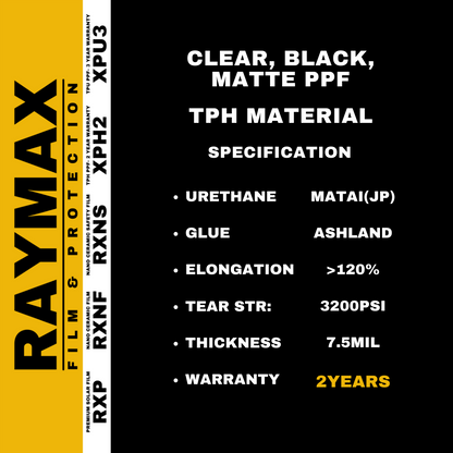 MEDIUM SIZE (RAYMAX XPH2 MATTE PPF) COMPLETE INSTALLATION