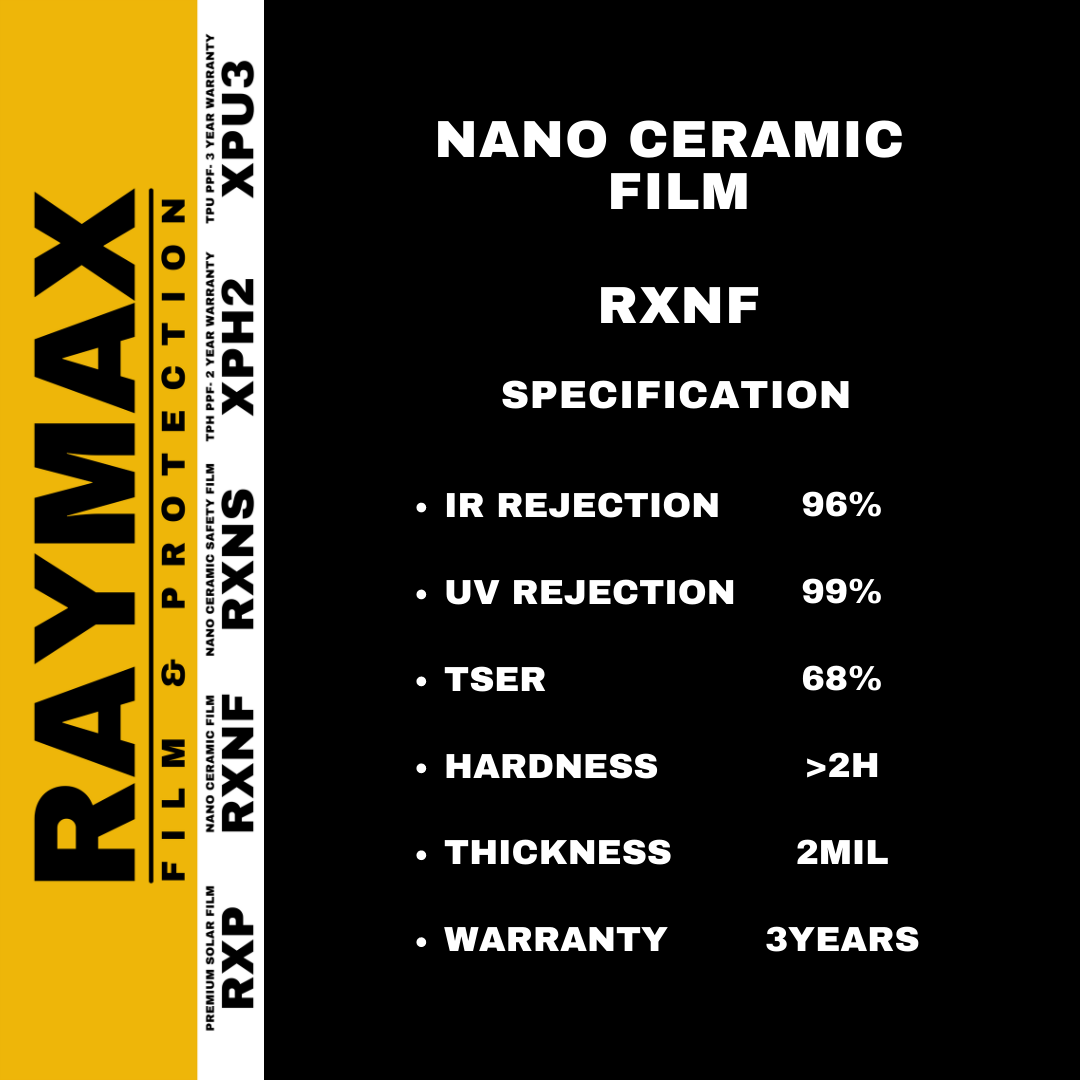 LARGE SIZE (RAYMAX NANO CERAMIC FILM RXNF) COMPLETE INSTALLATION