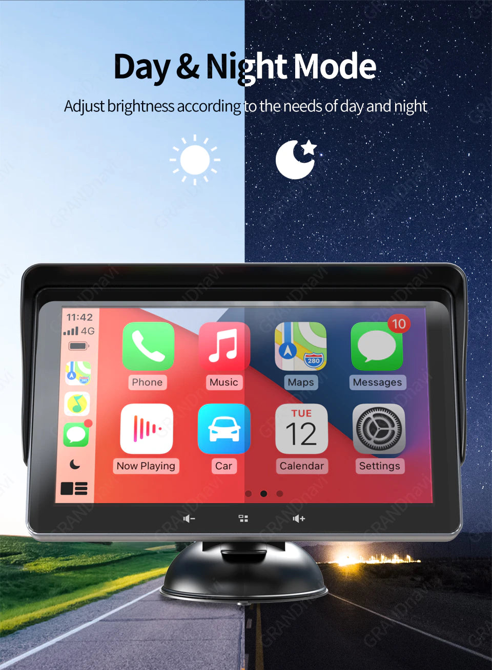 K-Play Pad2 (7 INCH TOUCH SCREEN PORTABLE WIRELESS CAR PLAY)